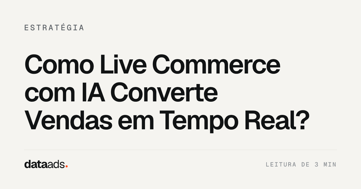 Como Live Commerce com IA Converte Vendas em Tempo Real?